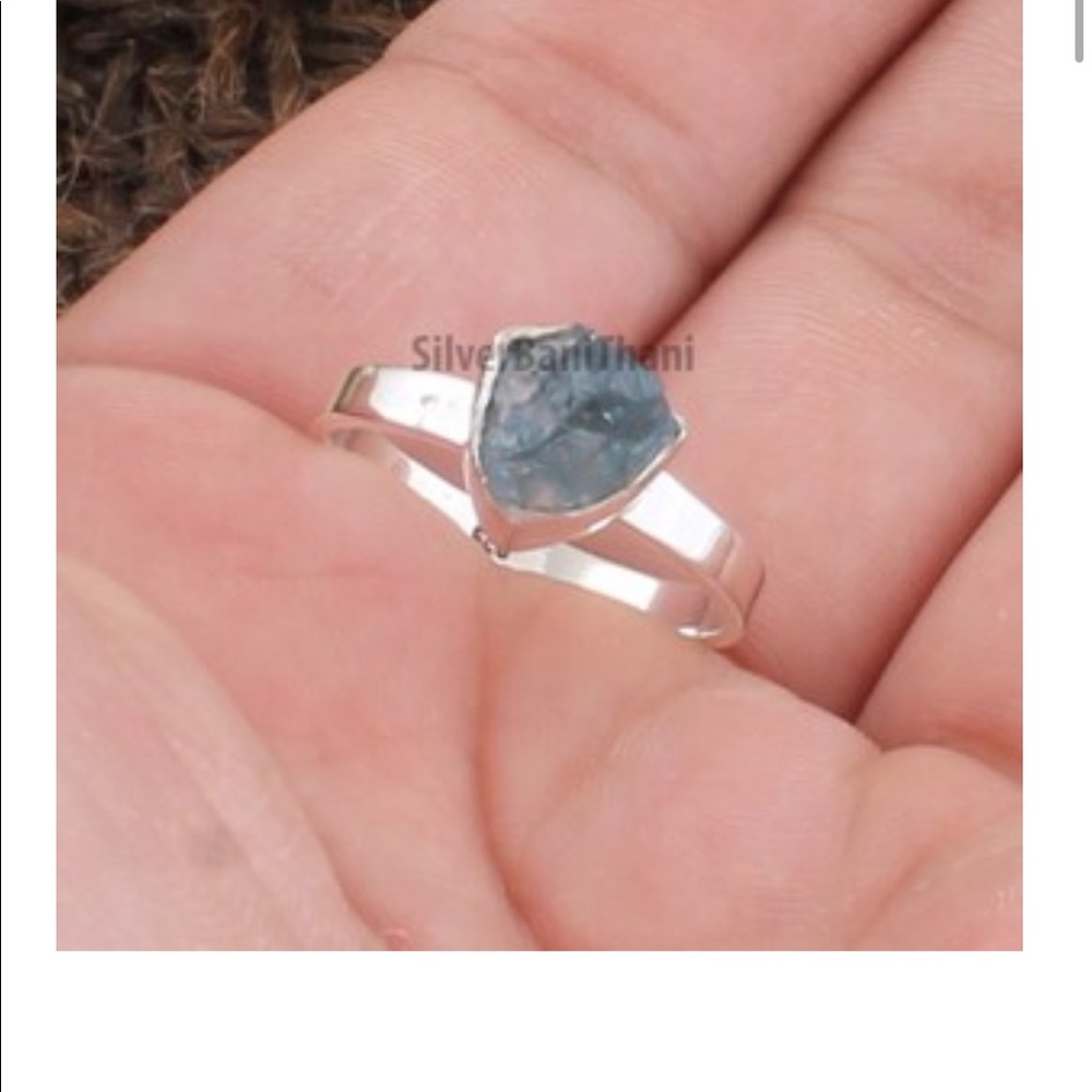 Genuine Labradorite sterling silver ring size 5